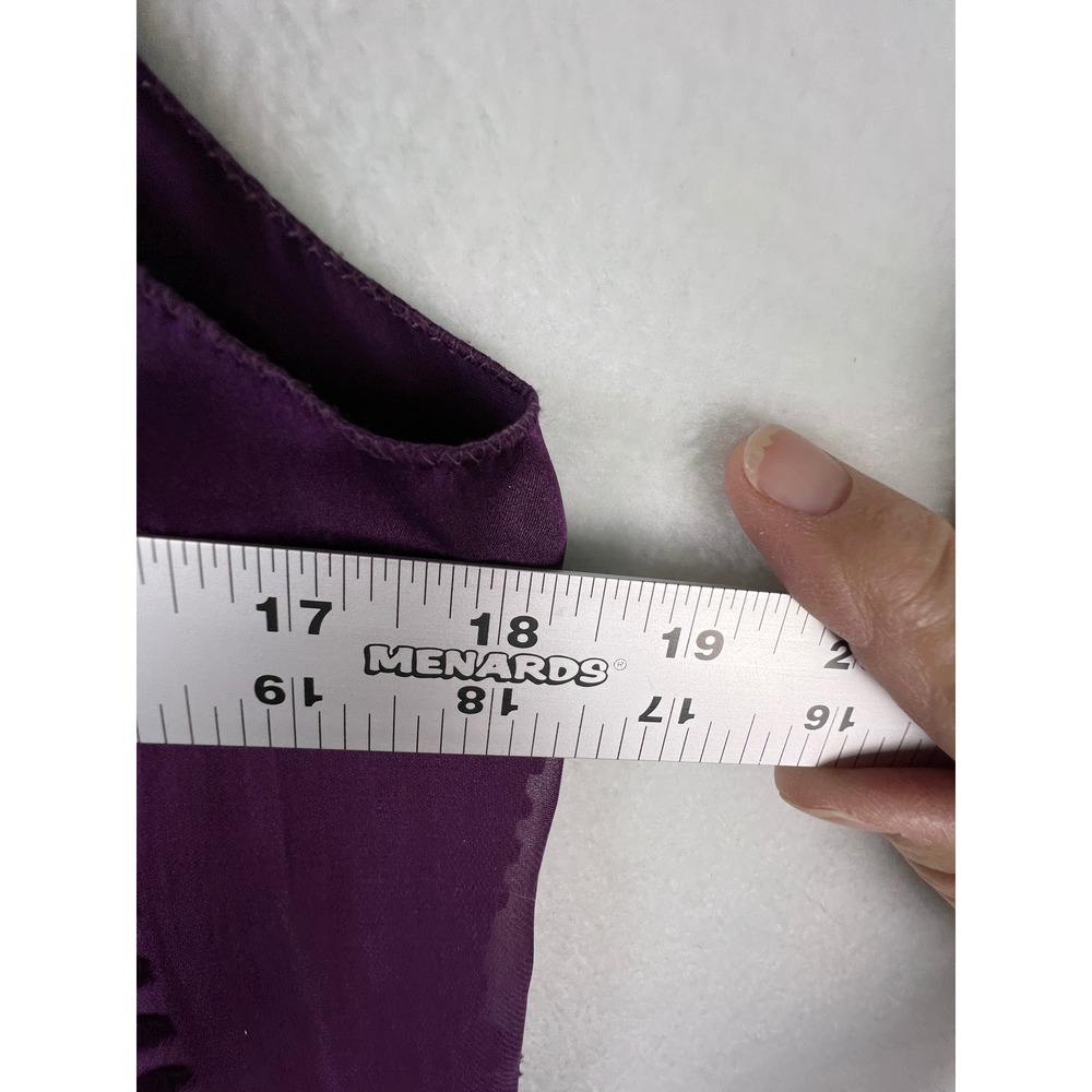 Studio M Purple Silk Blend Burnout Velvet Halter Sleeveless Top 8K11R60 Womens M - Picture 5 of 6